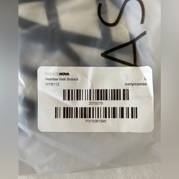 Body suit. Mesh body suit - Picture 8 of 11